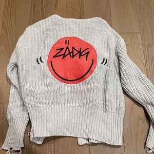 Zadig & Voltaire Light Gray Knit Sweater